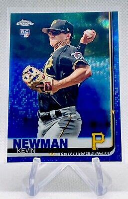 2019 Topps Chrome Kevin Newman Blue Wave Refractor RC 61 75 134