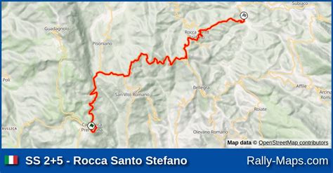 Karte WP 2 5 Rocca Santo Stefano Rally Di Roma Capitale 2021 ERC