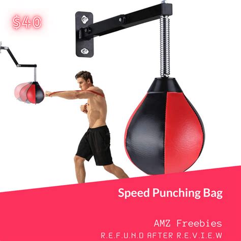 Speed Punching Bag Wall Mount, Adjustable Height, $40. FREE for US ...