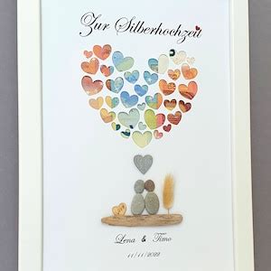 Personalisiertes Geldgeschenk Zur Silbernen Hochzeit Geldgeschenk