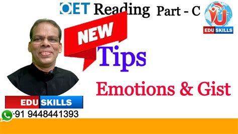 Edu Skills Oet Reading Part C Tips Tricks Reading For Emotions