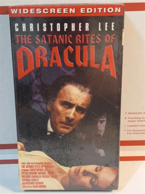 THE SATANIC RITES Of Dracula VHS Horror Christopher Lee Widescreen Rare