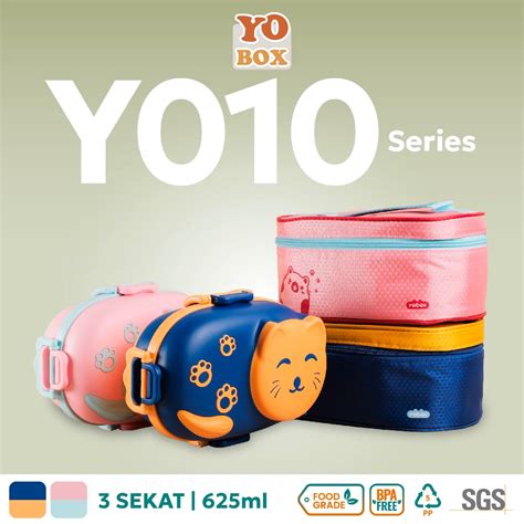 Jual Yobox Best Deal Tempat Makan Bayi Lunchbox Model Kucing Y