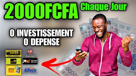 GAGNER GRATUITEMENT 2000F CFA PAR JOUR SANS INVESTIR SANS DÉPENSER