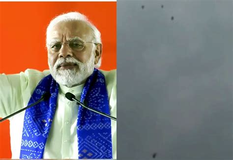 Black Balloons Released Near Pm Modis Chopper In Andhra Trigger