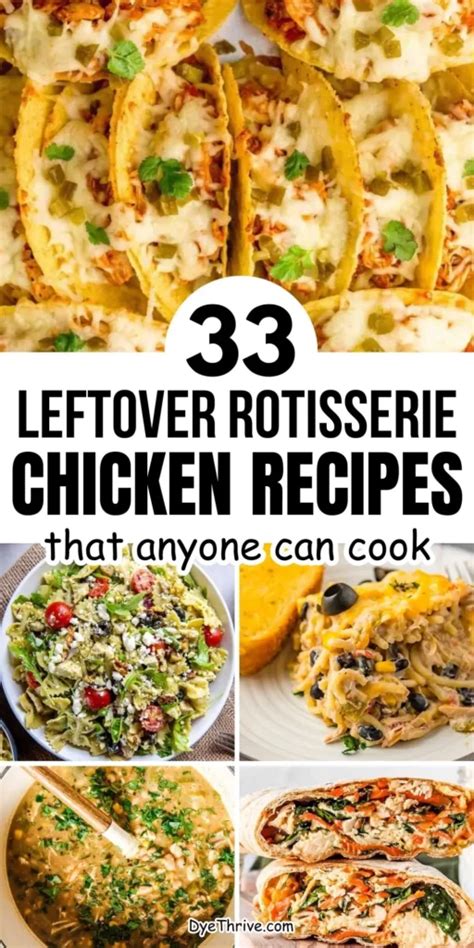 leftover rotisserie chicken recipes  busy weeknights