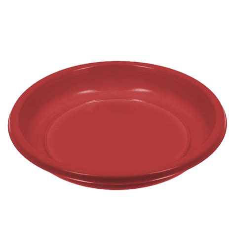 Assiette Creuse Réutilisable Economique PS Rouge Ø20 5cm 25 Utés