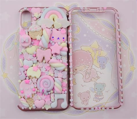 Kawaii Decoden Phone Case Sweet Cookies Friend Phonecase For Etsy