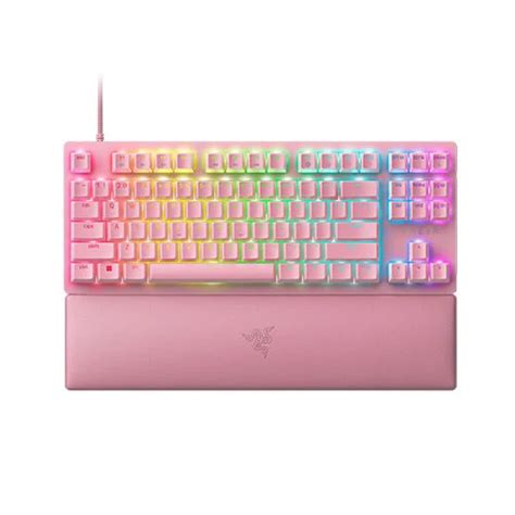 Razer Huntsman V Tkl Wired Optical Mechanical Gaming Keyboard Quartz Pink