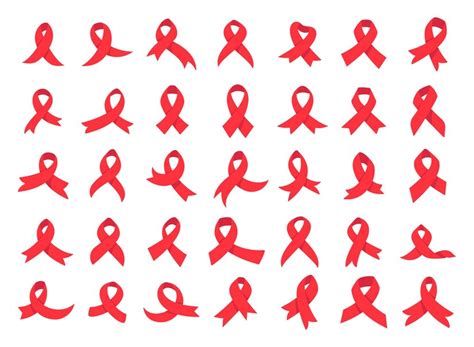Premium Vector | Red cross ribbon world aids day awareness campaign ...