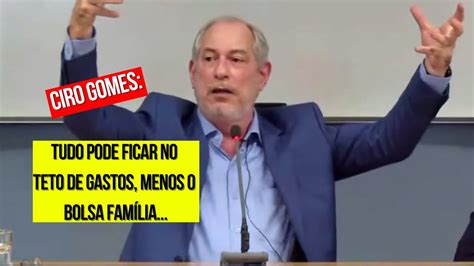 Ciro Gomes Critica Emendas De Relator Do Governo Lula Youtube