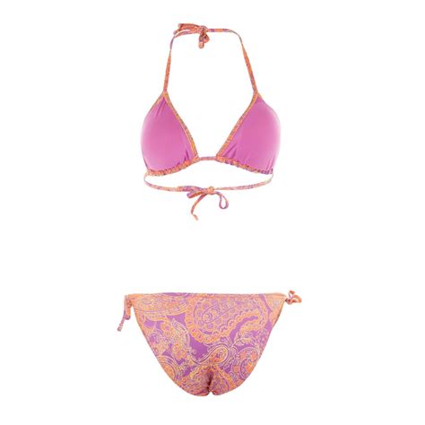 Trendyol Paisley Patterned Triangle Tie Triangle Bikini Set