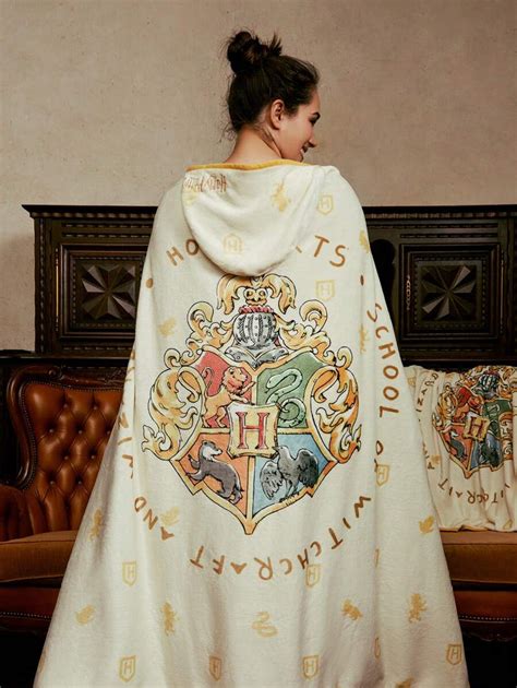 Harry Potter X Shein Pc Cartoon Graphic Wearable Blanket Modern