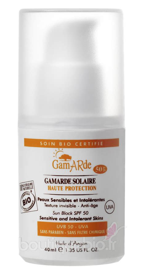 GamArde Haute Protection SPF 50 beauté pure