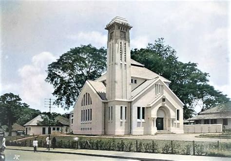 Protestantse Kerk Te Bandoeng Ca 1925 Arsitektur Indonesia Tempat