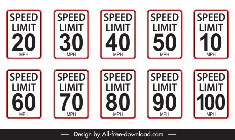 SPEED LIMIT 20 SIGN BOARD TEMPLATE PosterMyWall