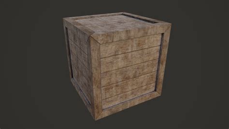 Wooden Crates Free Vr Ar Low Poly 3d Model Cgtrader