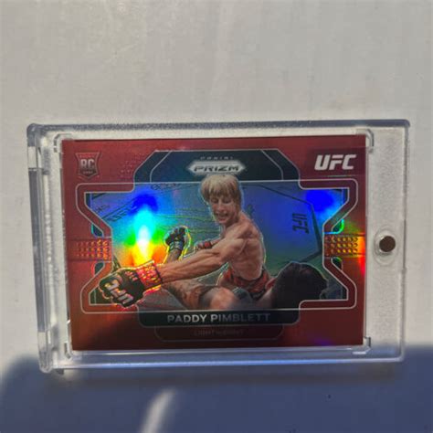 Prizm Ufc Paddy Pimblett True Red Prizm Rc Sp Rookie Ebay