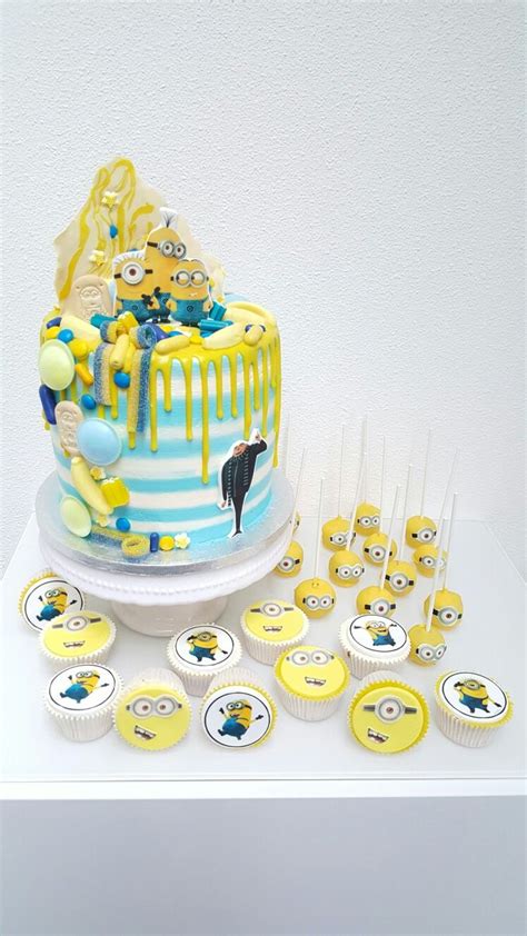 Minions Dripcake Cake Cupcakes Cakepops Drizzlecake Drips Buttercream