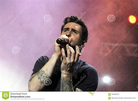 Maroon 5 Editorial Image Image Of Vocalist Show Brazil 105638270