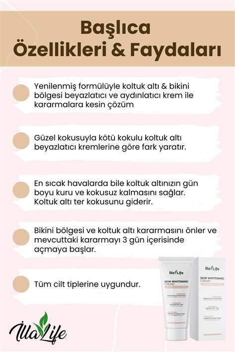 İlla Life Hızlı Etkili Kararma Karşıtı Cilt Beyazlatıcı Koltuk Altı