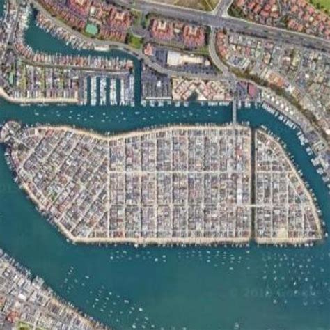 Balboa Island in Newport Beach, CA (Google Maps)