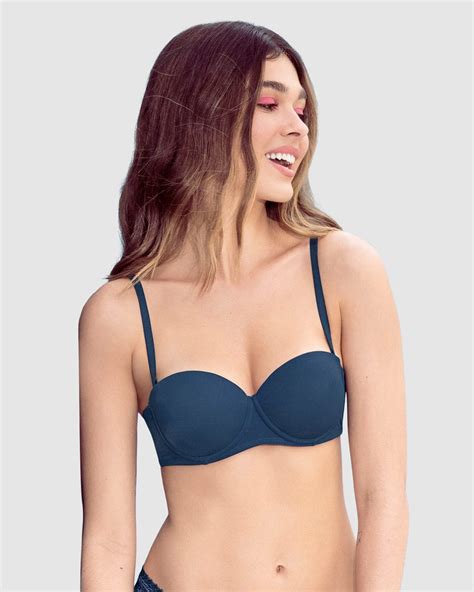 Strapless Demi Balconette Push Up Bra Leonisa