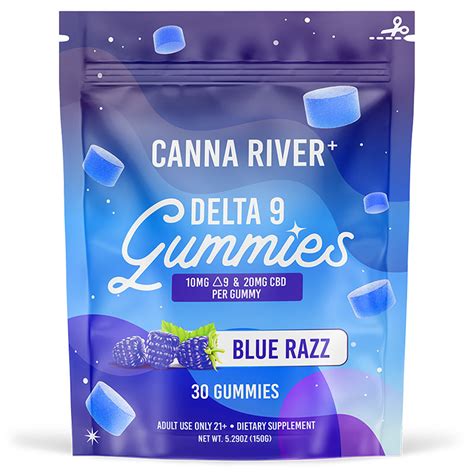 Delta 9 Thc Gummies With Cbd Blue Razz Canna River