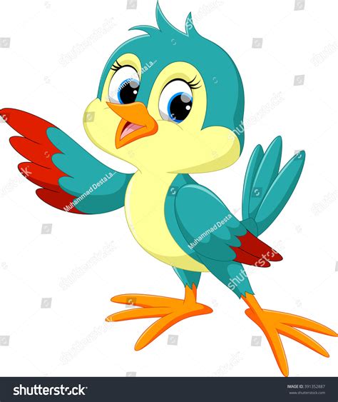 Cute Bird Cartoon Stock Vector (Royalty Free) 391352887 | Shutterstock