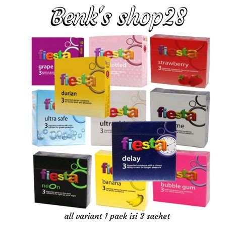 Jual Kondom FIESTA Isi 3 Sachet All Variant Shopee Indonesia