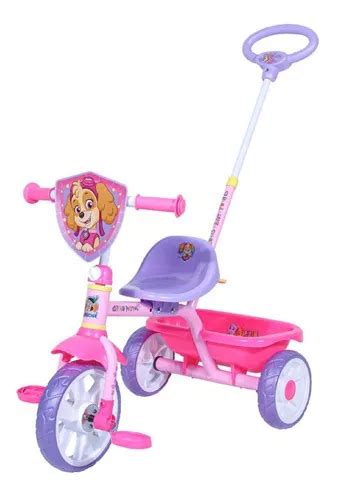 Triciclo Apache Paw Patrol Ni A Con Cajuela Y Barra Env Nr Color Rosa