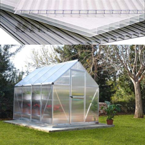 14pcs Polycarbonate Sheet Solid Twinwall Greenhouse Shed Window Panel 4mm 61 122 Ebay