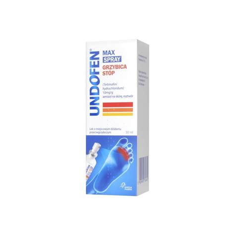 Undofen Max Spray 10 mg g aerozol na skórę do stóp 30 ml Apteka