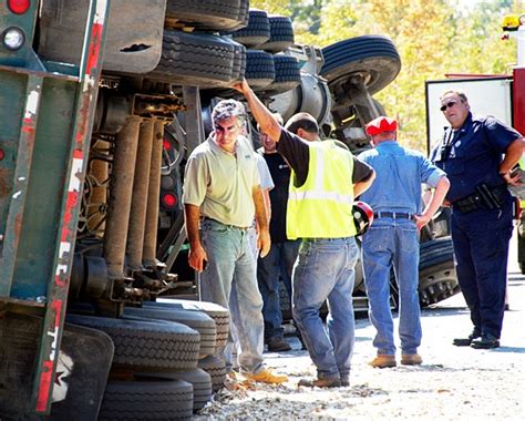 Rollover Tractor Trailer Truck Accident On Maine I 95 Kills Driver