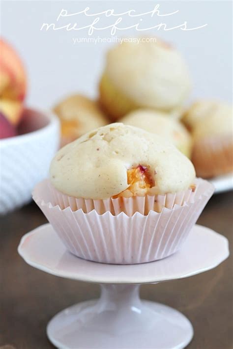 Peach Muffins Yummy Healthy Easy