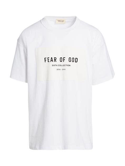 Fear Of God Cotton 6th Collection Tee In White For Men Lyst