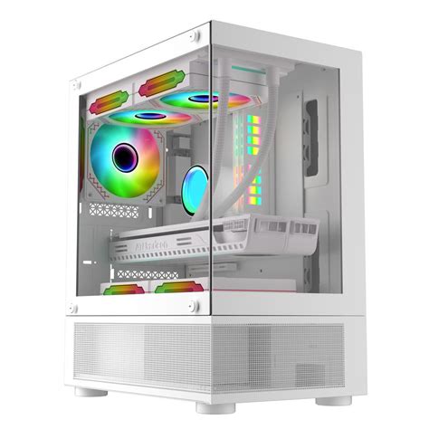 Coolman Reyna White MATX Case Only WIND NET Computers