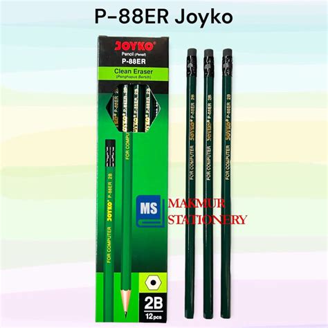 Jual Pensil 2b Joyko Hijau Penghapus P 88er 12 Pcs Shopee Indonesia