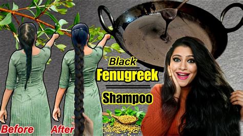 Black Fenugreek Shampoo To Make Hair 10×thick Longblack Naturally Homemade 100 Natural