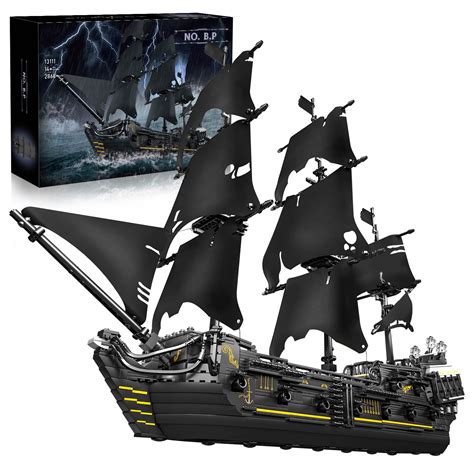 Buy Mozewa 13111 Black Pearl Pirate Ship Technology Ship Building