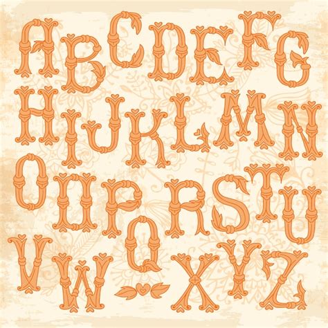 Premium Vector Whimsical Hand Drawn Alphabet Letters