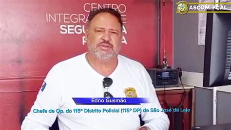 Chefe de Operações Edno Gusmão fala sobre homicídio em São José da Laje