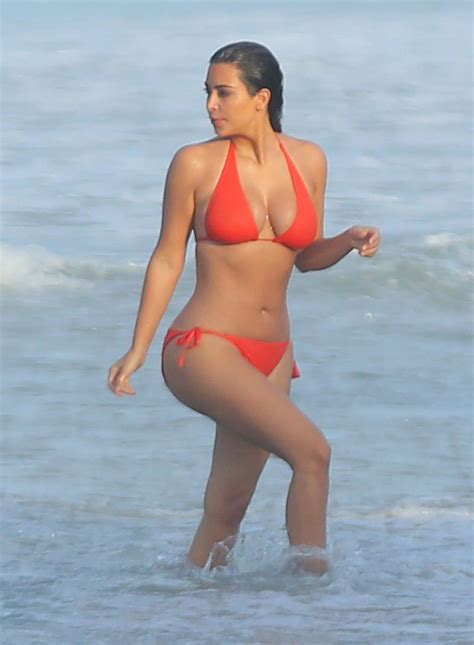 Kim Kardashian Bikini Candids On Vacation In Mexico August