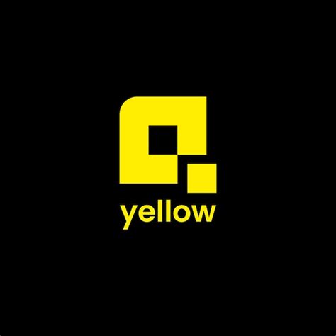 Premium Vector | Yellow logo design template