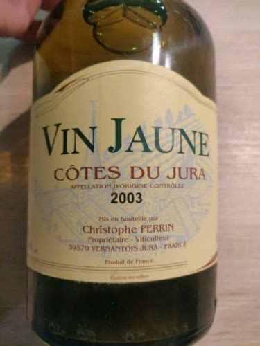 Christophe Perrin Vin Jaune C Tes Du Jura Vivino Us