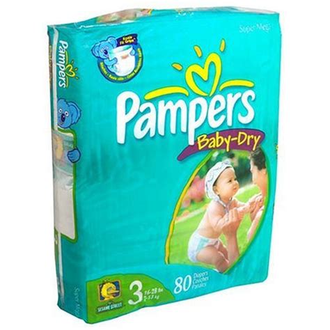 Pampers Baby-Dry Diapers, Size 3, Super Mega Pack, 80 Diapers | Reviews ...