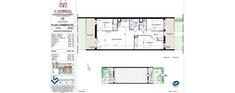 Plan Appartement T De M Neuf Talence R Sidence L Admiral