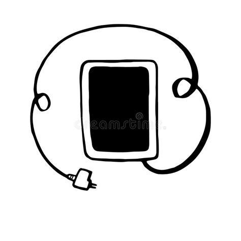 Charging Laptop Battery Connection Stock Illustration Illustration Of