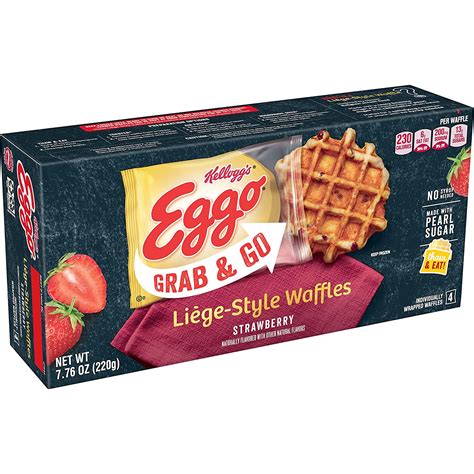 Eggo Liege Style Waffles Frozen Breakfast All Day Kids