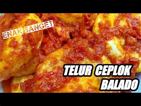 Resep Telur Ceplok Balado Pedas Manis Tips Jitu Bikinnya Mantul